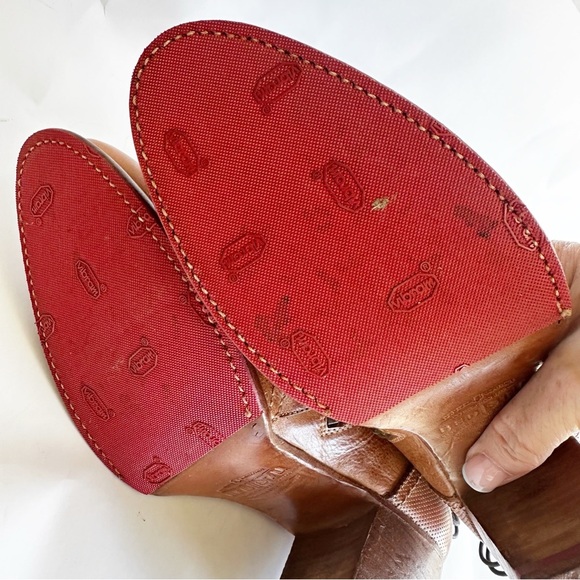 BED|STU Bia Women’s Tan Leather Ankle Booties Lace-Up Back Distressed Boho 10 40 - Picture 12 of 12